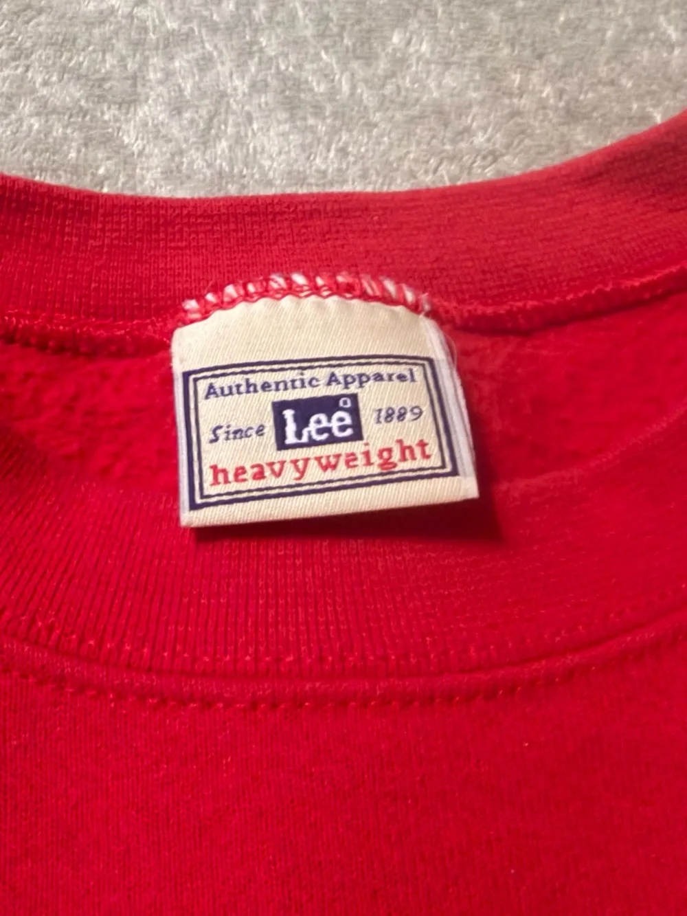 Vintage Bar Harbor Crewneck Sweatshirt Mens XL Red 90s Maine Lee Heavyweight